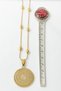 Gold Color Ayetel Kürsi & Nazar Verse 60 cm Stainless Steel Necklace with Dorika Chain - 3