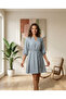 Knitted Belted Tencel Dress