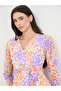 Floral Midi Dress with Tie-Belt - 4