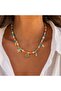 Kly-1045 |   Natural Stone Summer Necklace with Sea Charms |   Eos Collective - 2