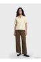 New Season Lcw Jeans Khaki Elastic Waist Wideleg Women's Jean Trousers