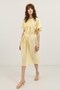 Yellow Polka Dot Midi Dress - 2