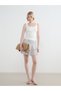 Patterned Ruffled Mini Skort