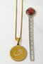 Gold Color Chain with Ayetel Kürsi & Vav Letter Written, 60 cm Thick Doc Chain Stainless Steel Necklace - 3