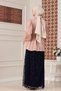 Flounced Sleeve Janjan Evening Dress Blouse-Fuchsia - 4