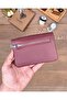 Genuine Leather Card Holder Zippered Small Women's Wallet 2152 - 6