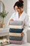 6-Piece Hand and Face Towel Set Partial Velvet Velvet Collection