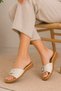 Vzyn 4502 Lightweight Soft Sole Comfort Gel Buckle Women's Slippers - 5