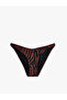 Zebra Desenli Bikini Altı
