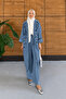 Women's Embroidered Bat Sleeve Jeans Set - 2