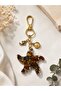 Tiger's Eye Stone Starfish Epoxy Gold Keychain Bag Ornament Wallet Ornament Handmade - 2