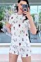 100% Cotton Single Jersey Combed Cotton Shorts Pajama Set 6Y291 - 3