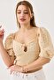 Special Design Blouse Mink with Scallop Detail - 3
