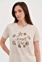 Women's Two-Piece Short Sleeve Design Tshirt with Detachable Shawl Detail - 5