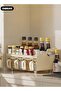Kitchen Spice Organizer, Drawer Spice Racks with Spoon and Lid, 4-Cell Seasoning Storage Box - 7
