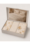 Stylish Floral Patterned Boxed Double Pique Set 200X230 cm - 4