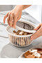 Linea 3 Pieces 3 Liter Round Leakproof Snack & Fruit & Legume Storage Container White Smoked - 4