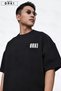 Life on the Go Printed Large Size Unisex T-Shirt Tracksuit Set - 5