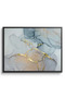 Luxe Marble Abstract Wall Art | Framed Canvas Print with Gold Foil Embossed | Luxury Modern Decor for Living Room, Bedroom, Office & Gift - 2