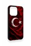 حافظة من السيليكون متوافقة مع هاتف iPhone 13 Pro بنمط علم كورت التركي - 3