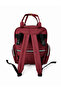 Multi-Compartment Burgundy Mother Baby Care Backpack with Thermal Bottle Compartment for Travel and Daily Use - 4