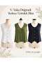 Women's 100% Cotton Muslin V-Neck Buttoned Sleeveless Blouse Summer Shirt - 7
