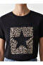 Peak New Season Black Crew Neck Patterned Blouse - 6