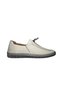 Linda women's genuine leather zippered comfortable daily shoe beige