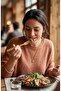 Kamptek Wooden Natural Olive Wood Fork - 18 cm Handmade Organic Fork Natural Food Presentation Fork - 3