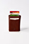 Mechanical Automatic Slide-Out Card Holder Tan Color Men's Wallet (7cm X 10cm) - 2