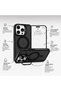 iPhone 14 Pro Max Compatible Magsafe Lens Protection Case + Metal Stand Featured Phone Back Cover with Gift - 2