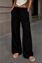 Black Elastic Waist Wide Leg Pants |   Summer's Favorite - 4