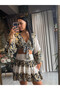 Santorini Patterned Skirt Silk Set - 2