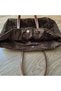Hand-Knitted Oval Base Shoulder Bag with String on Brown Paper. - 6