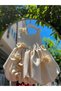Romantic Floral Embellished Cream Evening Dress with Balloon Skirt Design - 7