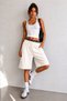 Women's Baggy Leopard Waist Detailed Shorts Bermuda - 2