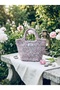 Byds Marshmellow Hand Knitted Mini Tote Bag Powder Pink and Gravel - 6