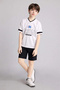 H2898A8Wt34 White Nba New Regular Fit V-Neck Short Sleeve T-Shirt Boys - 5