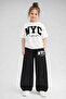 Kids Nyc Printed T-Shirt Wide Leg Sweatpants Set