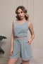 Aura Women's Modal Textured Shorts Set – Soft Textured Tank Top and Elastic Shorts - 5