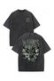 In Flames Printed Unisex Oversize T-Shirt