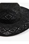 Straw Hat with Wide Brim - 4