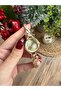 Round Design Stone Model Gold Women's Wristwatch - 7