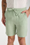 Men's Slim Fit Summer Muslin Shorts - 8