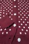 Women's Polka Dot Buttoned Knitwear Cardigan - Luxury Vintage Patterned Black/White/Burgundy Soft Knit Seasonal Sweater&Cardigan - 4