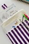 Striped Model Pocketed Fabric Book Cover - Gift for Book Lovers - 5