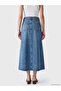 Nevavm High Waist A-Line Jean Skirt with a Difference - 4