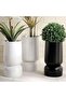 Zibo Metal Reversible Planter 35x35x56cm- White - 3