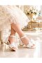 Girl's Pearl and Accessory Detailed Heeled Sandals