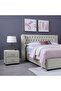 NEPTUNE HEADBOARD VELVET WHITE L-160 : H-125 CM - 6